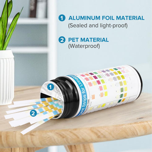 RPOMU 11 100 Count Urine Test Strips Parameters