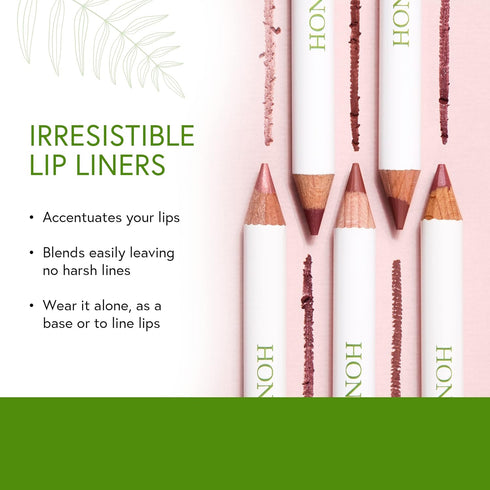 Honeybee Gardens Irresistible Lip Liner, Island Spice, Rosey Cinnamon Color, 0.04 oz