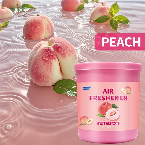 Saint Kang Closet Car Air Freshener Bathroom Odor Absorber Eliminator Gel(Peach)
