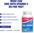 Zinc Lozenges with Vitamin C for Immune Support, 90 Count, Tasty Orange Flavor