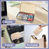 Hostda 9-Compartment Magnetic Pill Organizer - Daily Pill Case with Adjustable Compartments, Waterproof Silicone Seal
