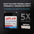 UPLUS 12 Volt 4AH Rechargeable AGM Battery, LP12-4 SLA Replacement for Security Control Panel, Garage Door Opener