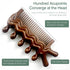 Jaasuee Wooden Massage Comb - Scalp, Neck, and Leg Acupressure Tool - Manual Head Massager for Men and Women