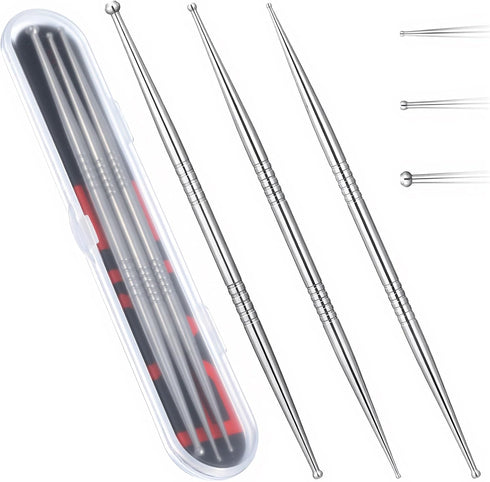 Ymapinc 3Pcs Acupressure Pen Facial Reflexology Tool, Trigger Point Massage Tool Acupuncture Face