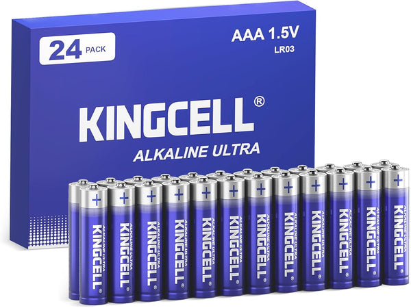 AAA Batteries 24 Pack, High-Performance Alkaline Triple AAA Batteries with Ultra Long-Lasting Power for Household