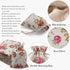 24 Pack Rose Double Drawstring Burlap Bags - 5.5"x 4" Reusable Linen Gift Pouches for Wedding Party