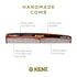 Kent 3T 6.5 Inch Double Tooth Hair Dressing Comb for Hair, Beard and Mustache Grooming