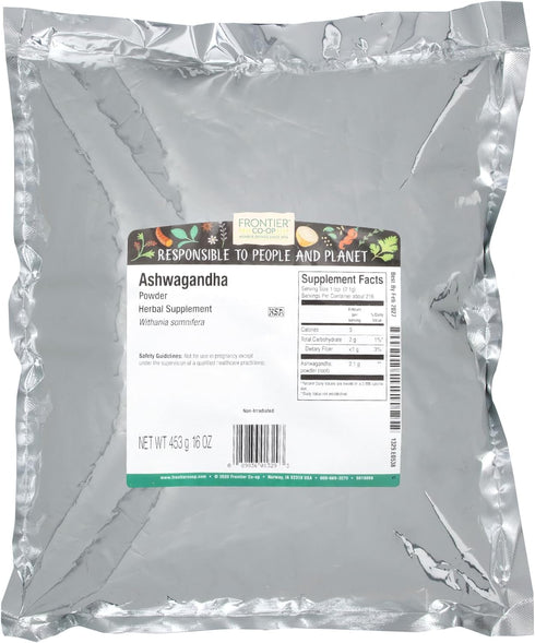 Frontier Ashwagandha Root Powder, 16 OZ