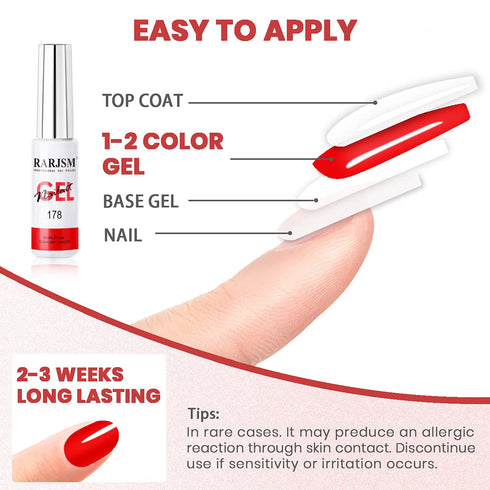 RARJSM Painting Drawing Liner Pen Gel Nail Polish Set, Silver Gold Glitter Dark Green Red White Nail Art Kit
