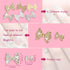 Maitys 24 Pieces Nail Bows Charms, Rhinestones 3D Charms Alloy Pearl Bow Knot Accessory for Women DIY Valentine Salon
