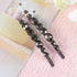 Lurrose 2pcs Crystal Bobby Pins, Clear Rhinestone Decorative Hair Pin Bridal Headpieces