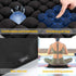 SUNFICON Air Cushion Inflatable Chair, Portable Breathable Comfort Cushion for Office Wheelchair Pad, Black