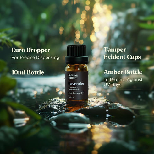 Lagunamoon Essential Oils Set - Top 20 Gift Set Oils for Diffusers, Aromatherapy, Candle Making Scents (10mL)