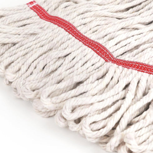 Matthew Cleaning Heavy Duty Mop Head Replacement for General Floor Cleaning, Wet Industrial Blue Cotton Looped End