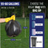 BAG UP Solutions Stronghold Trash Bags - Heavy Duty Contractor Bags Made From Recycled Plastic - 55-60 Gallons (150