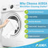 White-50PK, Window,11.5"11.5" AIDEA Microfiber Cleaning Cloth Soft Microfiber Towels for Cars, Absorbent Cleaning Rags