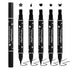 Double Side Liquid Winged Eyeliner Stamp, Smudge Proof Waterproof Pen Set (5PCS)