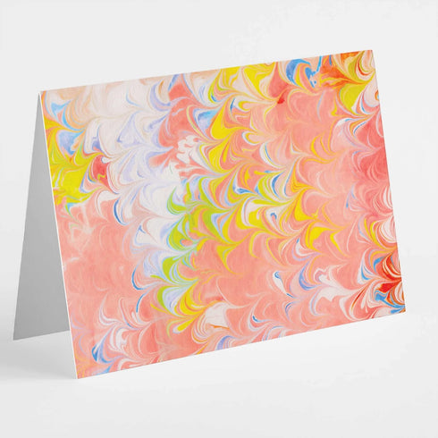 Set 24 All Occasion Abstract Greeting Cards Boxed - Blank Just Because or Thank You Cards w/White Envelopes - Marbled