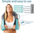 InvoSpa Deep Kneading Neck and Back Massager with Heat - Electric Full Body Relaxation Pillow