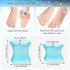 12Pcs Gel Toe Separators, Soft Toe Spacers for Pain Relief, Corrector for Overlapping Toes, White (8L+4S) (Blue)