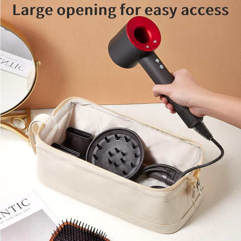 Travel Storage Bag for Dyson Airwrap/Shark Flexstyle Complete Styler and Attachments, Waterproof Hair Dryer Carrying