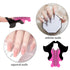 Tvoip 100Pcs Nail Forms Extension Tips Guide for French DIY Tool, Fish Acrylic UV Gel Nail Art Tools (Pink)