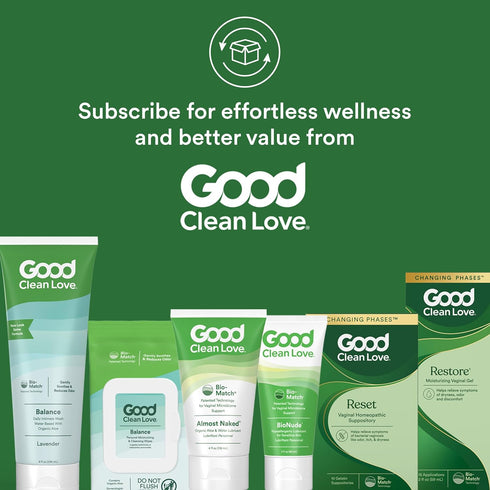 Reset 10 Good Clean Love Homeopathic Vaginal Suppository, Bacterial Vaginosis Treatment for Women, Relieves Itching