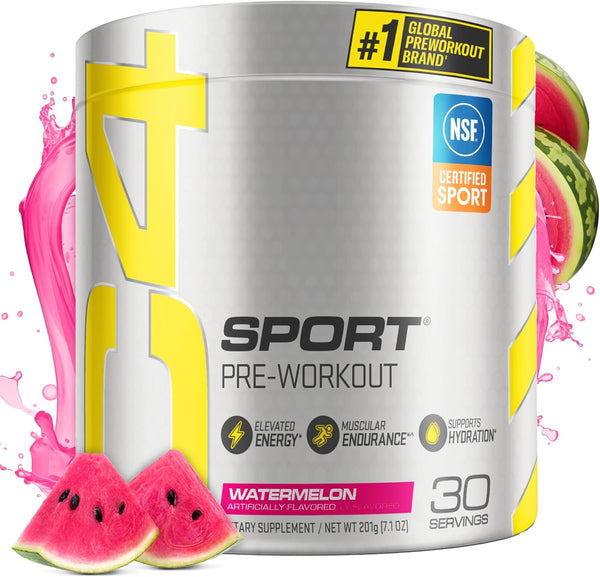 Cellucor C4 Sport Pre Workout Powder, Watermelon Flavor, 30 Servings with Creatine and Caffeine
