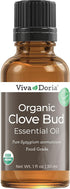 Viva Doria 100% Pure Clove Bud Essential Oil - Undiluted, USDA Certified Organic - 30 mL (1 Fluid Ounce)