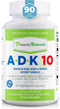 Power By Naturals ADK Vitamin Supplement: High Potency Vitamin A, D3 & K2, 10000 IU for Heart, Immune & Strength, 90