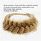 TOECWEGR Synthetic Hair Braided Headband, Classic Wide Strands Wedding Fluffy Braids Wig Band