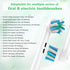 Toothbrush Braun Oral B Replacement Heads - Floss Cross Action - Compatible with Oral B Pro 1000/2000/3000/5000/6000
