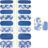 SILPECWEE Flower Nail Polish Strips | 5 Sheets Self Adhesive Nail Stickers with Nail File