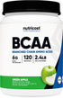Nutricost BCAA Powder 2:1:1, 120 Servings, Green Apple Flavor