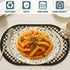 VIVAVENTURE 50PCS 9" 10.5" Oval Disposable Paper Plates, x Everyday Disposable Plates, Floral Dinner Plate