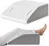 Memory Foam Leg Elevation Pillow for Sleeping, Knee Wedge Pillow for Back Pain, Swelling, After Surgery, Non-Slip Base,