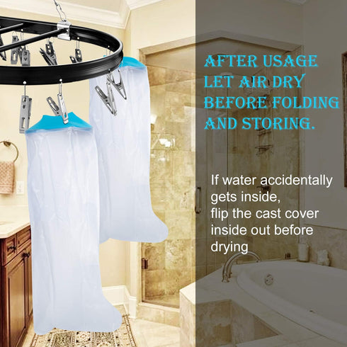 Asunby Waterproof Cast Covers for Shower, Kids Wound Barrier Bandage Protector for Bath, Reusable