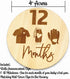 SM Design Set 12 Baby Milestone Markers of + Birth Announcement Sign | Monthly Baby Photo Props | First Year Milestones
