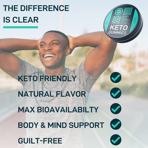 MCT Oil Keto Gummies, Collagen Metabolism Booster, Pre Workout Gummy Energy Chews, 60 Cherry Gummies
