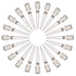 Hicarer 1.75 Inches Single Prong Hair Clips, 50 Pack - Durable Metal Alligator Clips for Hair Extensions, Dreads, Pin