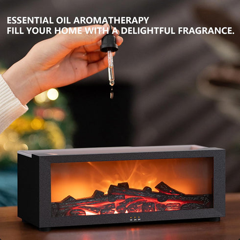 Liexopr fire Place Aroma Diffuser,Essential Oil Diffuser Flame Fireplace Aroma Diffuser, fire Place Diffuser Fireplace