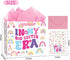Set 12 Inch Big Sister Gift Bags - In My Big Sister Era Bag with Greeting Card Envelope Tissue Paper for Girls Sisters