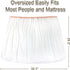 Large Bamboo Wearable Incontinence Bed Pads Washable - Adult Diaper Skirt for Highly Absorbency - Washable Bed Mats