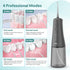 Sejoy Cordless Rechargeable Water Flosser, 6 Jet Tips, IPX7 Waterproof, Oral Irrigator for Kids and Braces