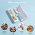 2 Pcs Toothbrush Travel Case, Colorful Pattern Holder and Covers, Travel Tongue Scraper Case