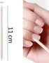 Kare & Kind 100x Double-Sided Orange Wood Nail Sticks, Cuticle Pusher Remover Cleaner for Manicure Pedicure