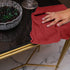 Avalon Towels Cotton Shop Rags: Pack of 50, 12x14 Inches Cleaning Rags for Automobiles, Industries & Homes (Red)