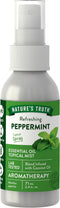 Nature's Truth Peppermint Essential Oil Spray, 2.4 Fluid Ounces, Plant Based & Non-GMO