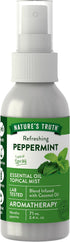Nature's Truth Peppermint Essential Oil Spray, 2.4 Fluid Ounces, Plant Based & Non-GMO