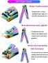 SFYDOM Women's Rainbow Leather Manicure Set, 18 Pcs Rainbow Manicure Kits Nail Clippers Gift for Women